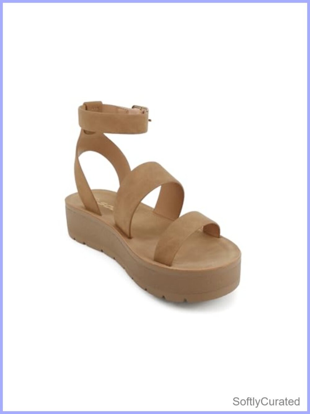 Open Toe Multi-Strap Flatform Sandals - Picture 4 of 5